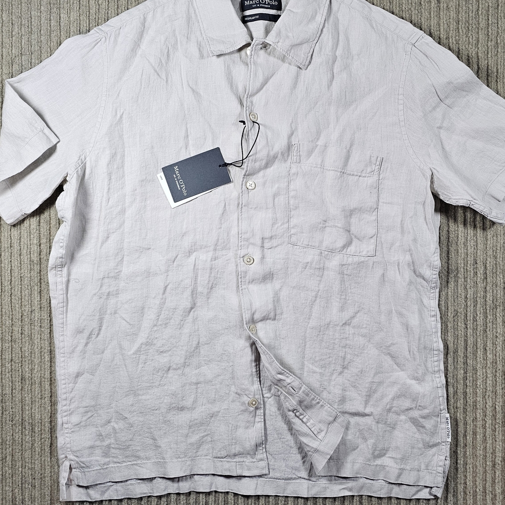 Marc O'PoloShirt Linen Beige Sz XL. NWT